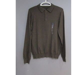 NEW Croft & Barrow Dark Brown Heather Sweater Sz L